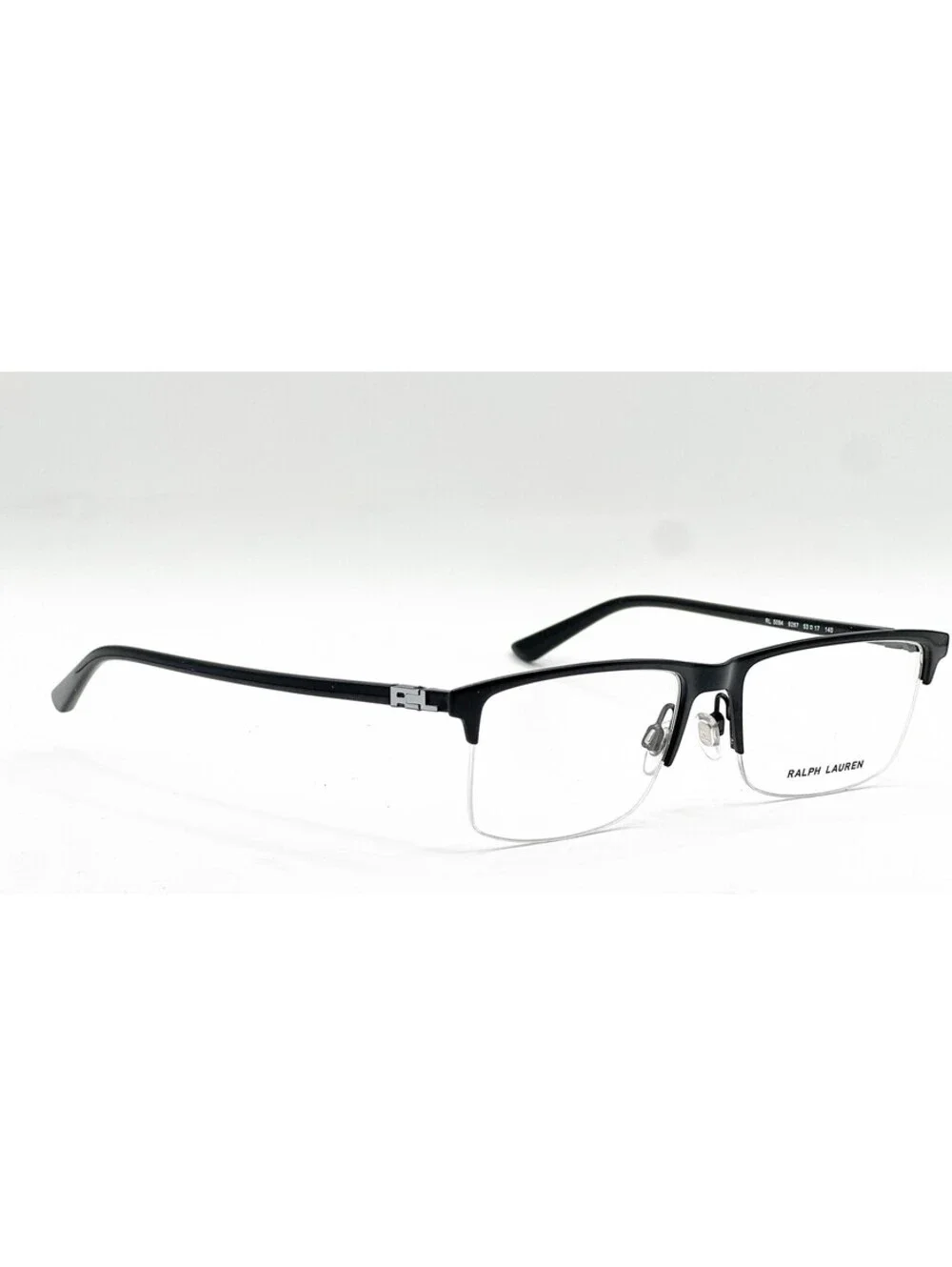 Ralph Lauren RL 5094 9267 Demi Black Semi Rimless Eyeglass Frames 53-17-140